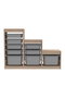 Hanah Home Armario Multiusos Gris Sonomo